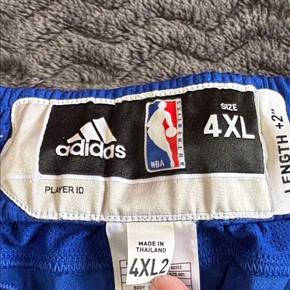 Adidas Blue and Red Basketball Shorts team issued 2013 Houston 4XL length 2 new - Picture 8 of 14